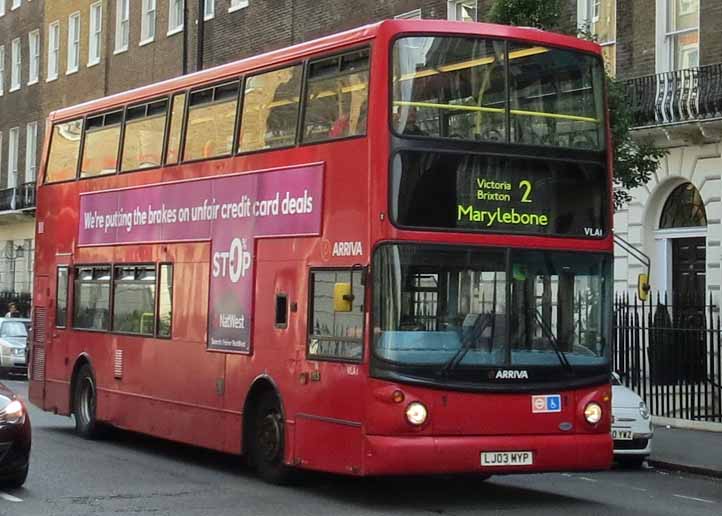 Arriva London Volvo B7TL Alexander ALX400 VLA1